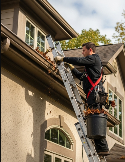 1.Nettoyage de gouttières